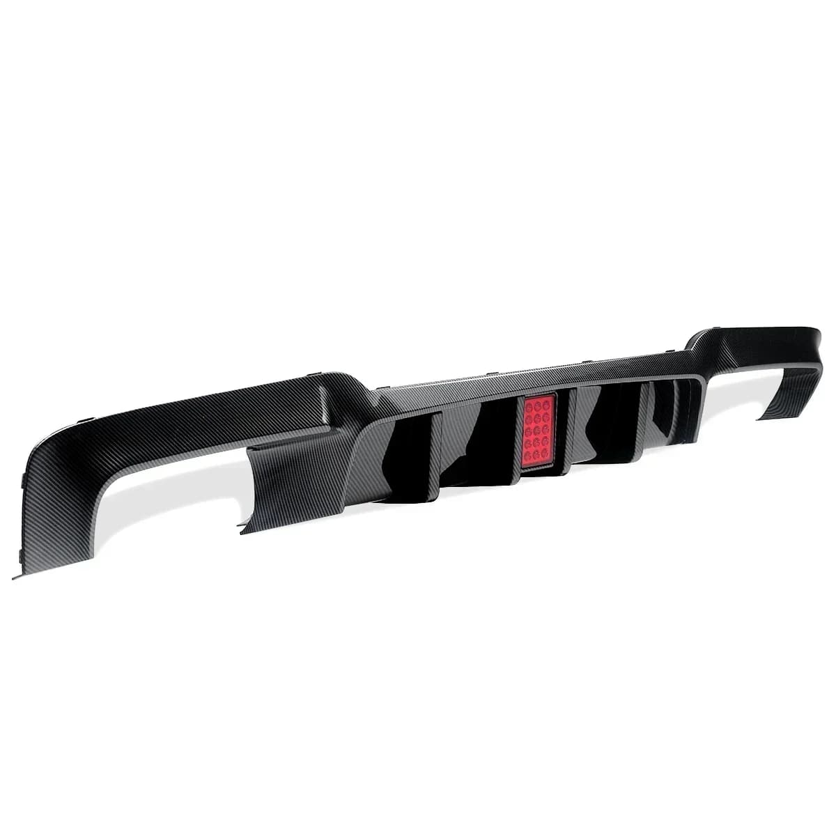 Adatto per BMW Serie 5 F10 M Sport 2010-2016 Diffusore paraurti posteriore con luce a LED Spoiler posteriore Labbro Paraurti posteriore Auto