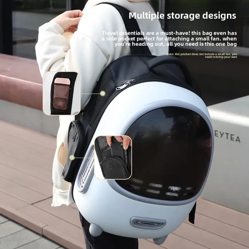 Portable Pet Carrier Cat Backpack Space Capsule Breathable Travel Bag for Large Cats Dogs Puppy Outdoor Hiking Backpack