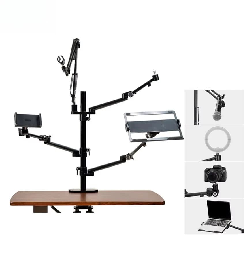 Supporto sportivo regolabile multifunzione per monitor da 17 a 32 pollici