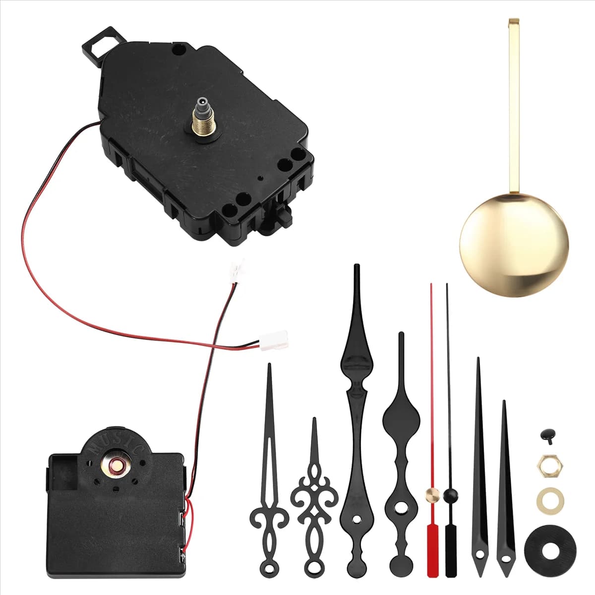A50U Quarzo Pendolo Trigger Orologio Movimento Carillon Westminster Melody Meccanismo Kit orologio con 3 paia di lancette