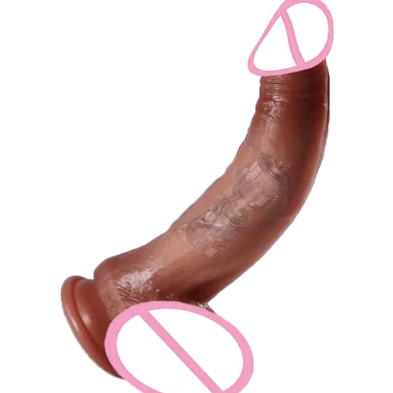 Dildo - 1 Unit: Powerful Suction Cup-Enables Hands-free Play and Adheres to Any Smooth Surface: Bathrooms, Walls, Mirrors, Includes a Magnetic USB Charging Cable. Featuring an Exceptionally Strong Suction Base, It Stands Stably Without the Need for