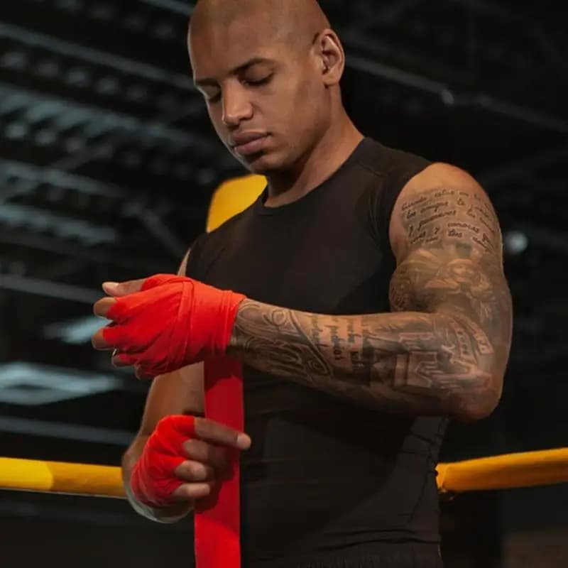 Fasce per le mani Guanti interni per boxe Boxe Polso Protezione per le mani Protezione per il polso Benda di compressione elastica morbida per Muay Thai