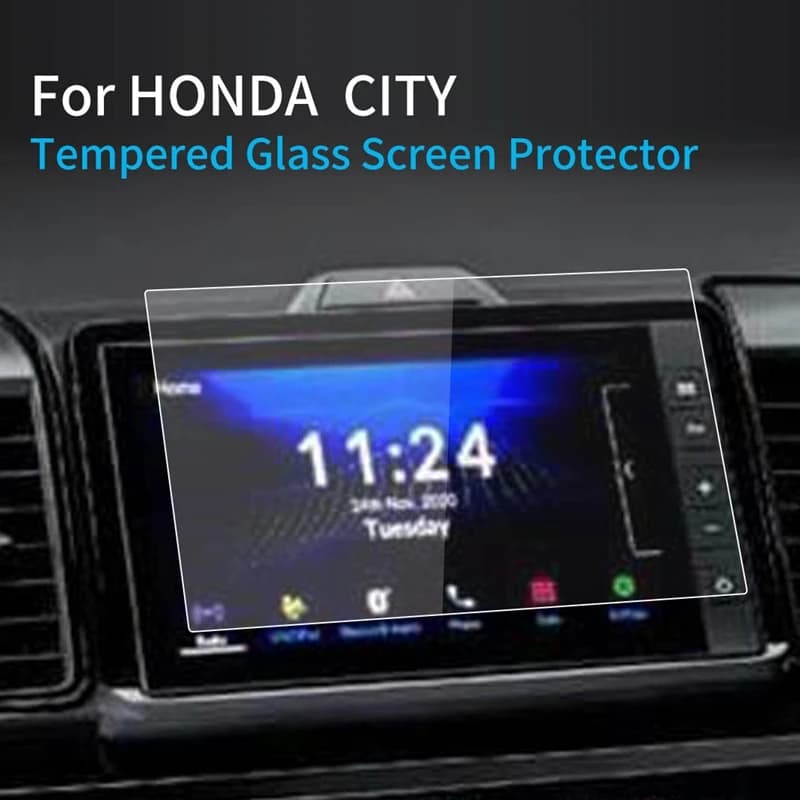 Protective film for tempered glass navigator for central console for screen protection Honda CITY 2023