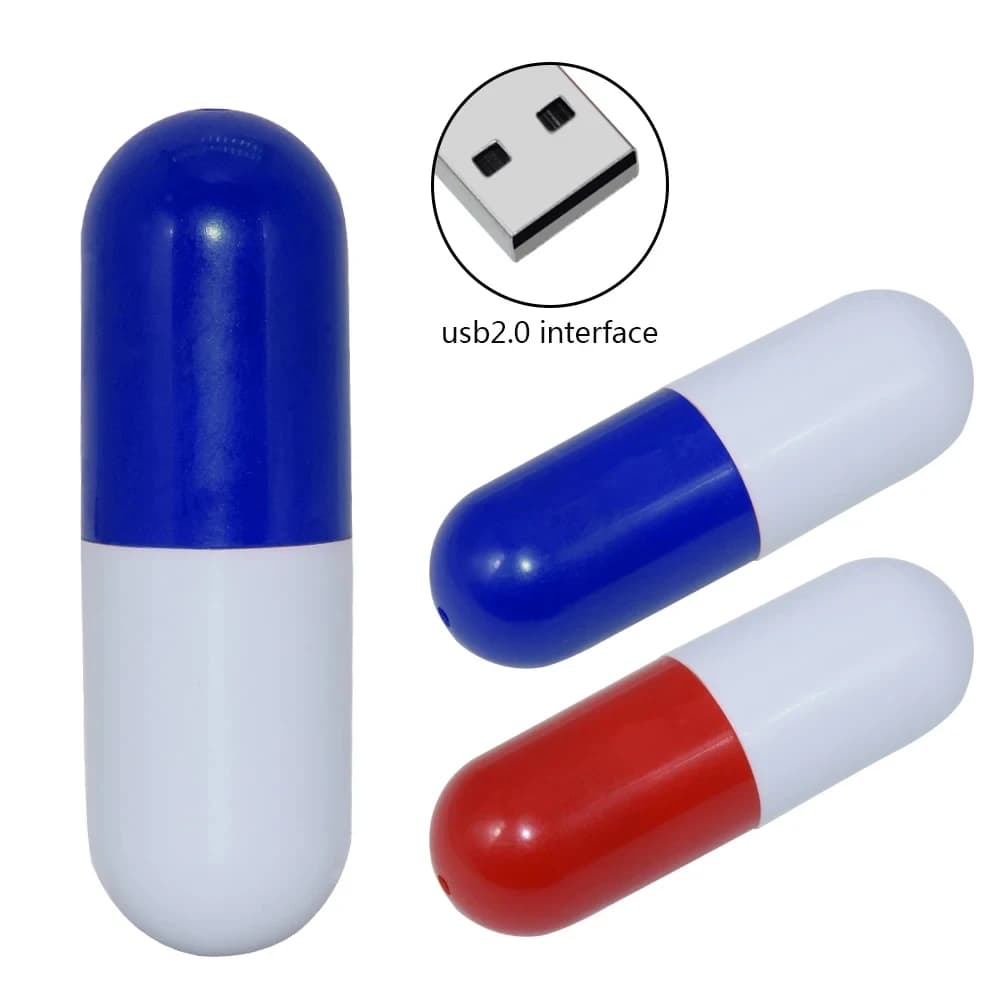 Forma di pillola di moda Chiavetta USB 2.0 ad alta velocità Chiavetta USB 128 GB 64 GB 32 GB pendrive 16 GB 8 GB 4 GB Cle USB Menoria Stick regalo
