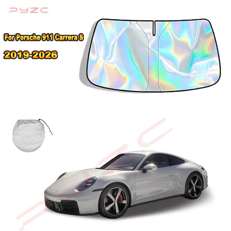 For Porsche 911 Carrera S 2019-2026 Car Windshield Sunshade Cover Front Window Sun Shade Visor Auto Interior UV Protection