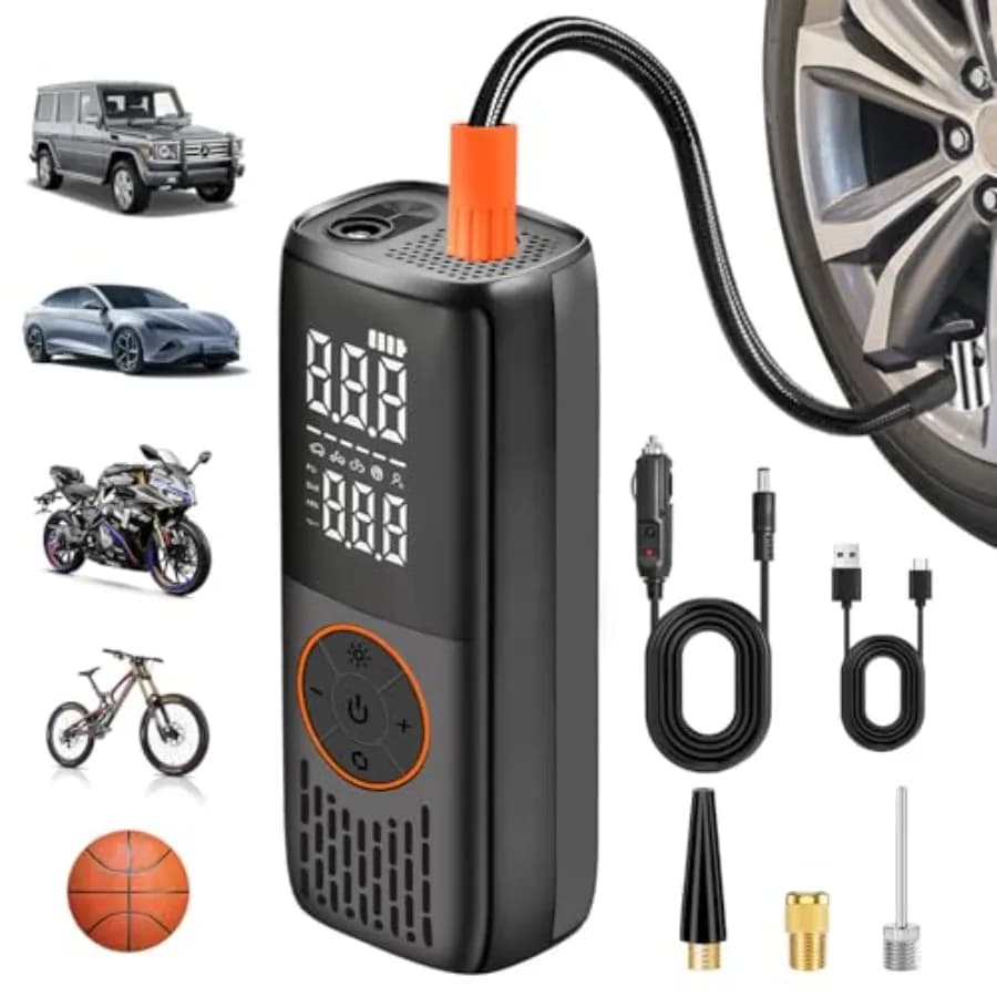 Compressore d'aria portatile naturale con gonfiatore per pneumatici 20000mAh