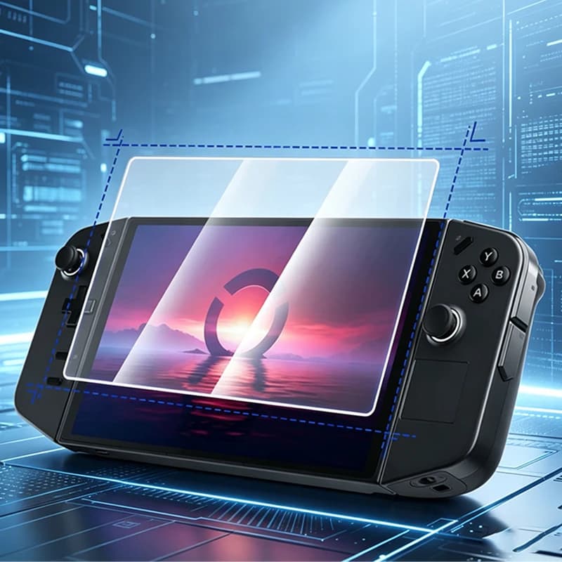 Pellicola Protettiva in Vetro Temperato per Console Portatile, Accessori per Giochi Lenovo Legion Go, Protezione Schermo con Bordo Curvo Anti-Graffio