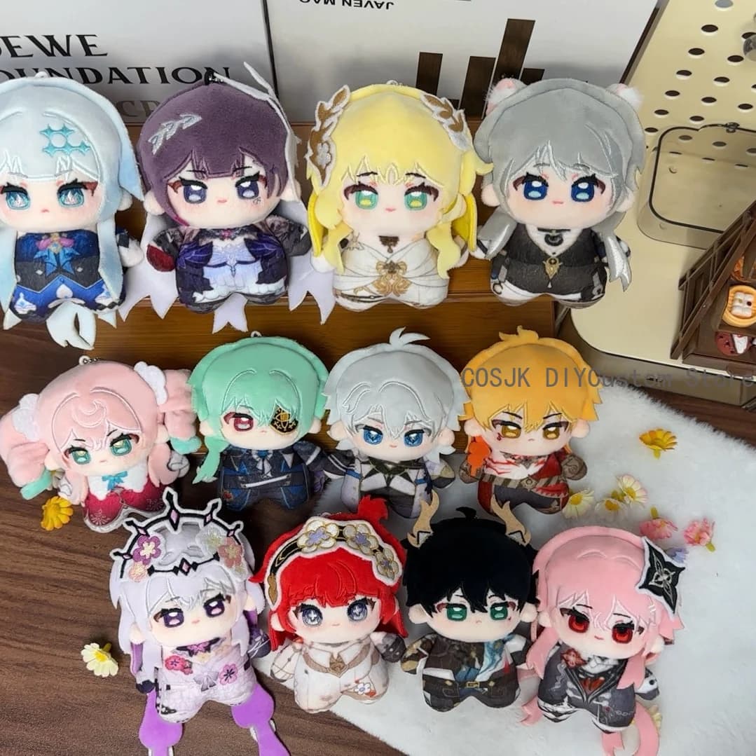 Peluche da 10 cm del gioco Honkai: Star Rail - Personaggi AMPHOREUS, Anaxa, Hysilens, Mydei, DanHeng - Simpatico ciondolo Dango in cotone, regalo perfetto
