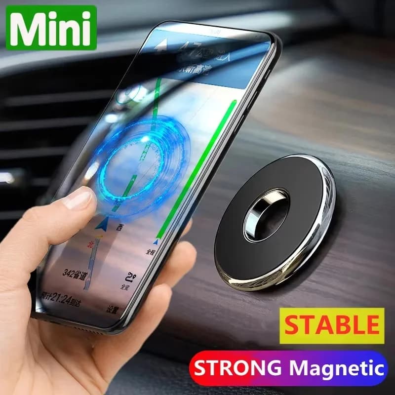 Mini magnetic cell phone support for car magnetic support for smartphones in auto 360 degree rotation bracket for iPhone Xiaomi Huawei