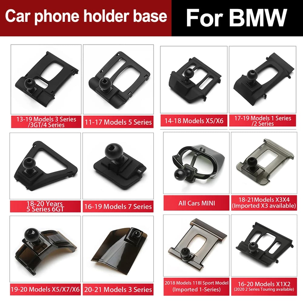 Supporto per telefono cellulare per auto Staffa di navigazione Base dedicata per BMW X5 X6 X3 X4 3GT X1 X2 X7 1 3 5 7 Serie Staffa per presa d'aria per auto