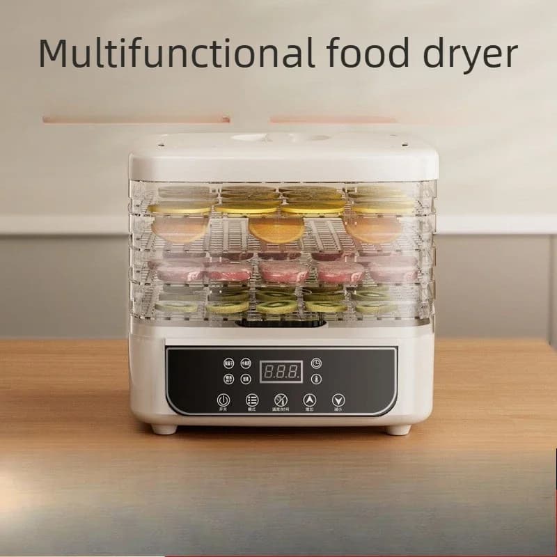 Essiccatore per frutta a 5 strati, essiccatore alimentare completamente automatico a 72 ore, essiccatore per frutta e verdura senza mani, con condotto d'aria a riscaldamento 3D