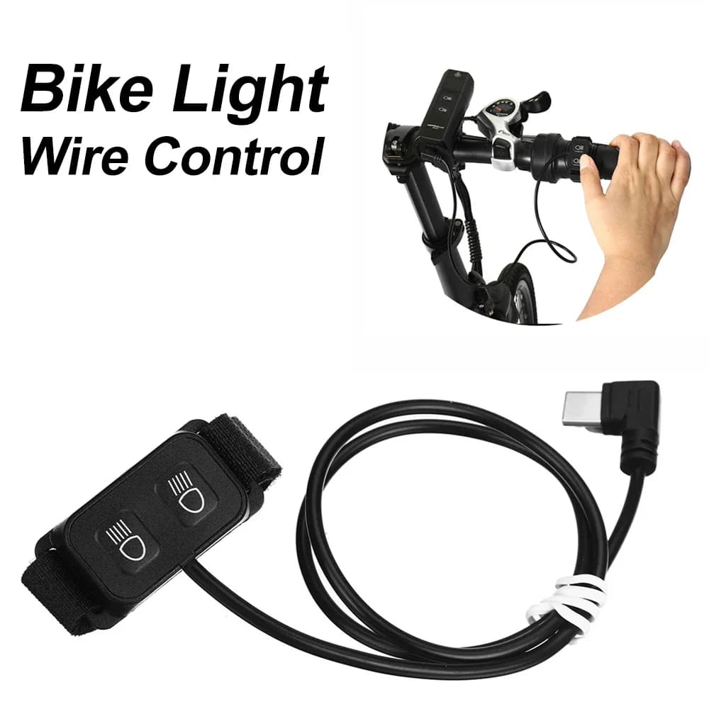 Drive-by-Wire warning light remote control cable support bicycle light remote switch