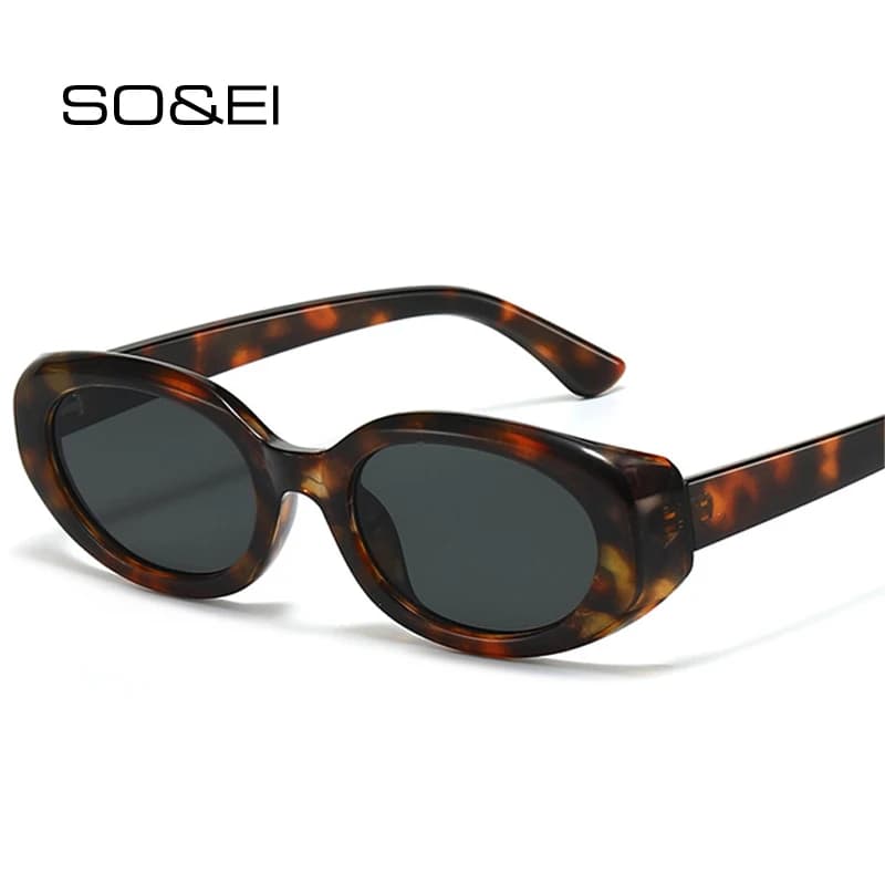 SO&EI Nuovi occhiali da sole piccoli a occhio di gatto da donna alla moda UV400