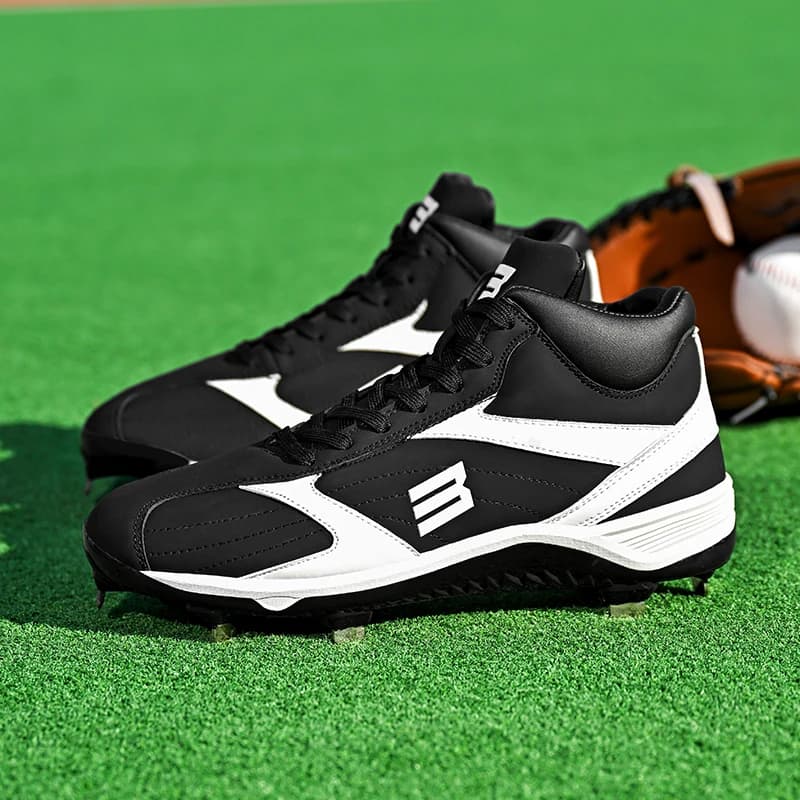 Scarpe da baseball professionali da uomo in taglie forti 38-47, scarpe da softball, scarpe per unghie da esterno antiscivolo, scarpe da allenamento da uomo