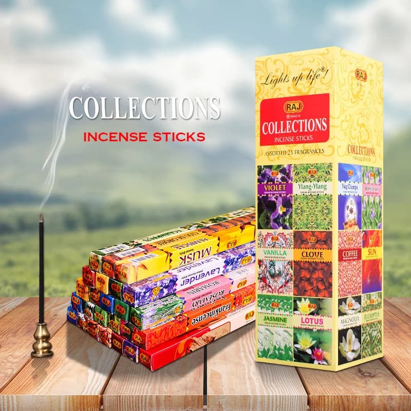 10/25 piccole scatole/lotto di bastoncini d'incenso indiani naturali fatti a mano, profumi misti per la casa, salvia bianca, lavanda, incenso in bastoncini.