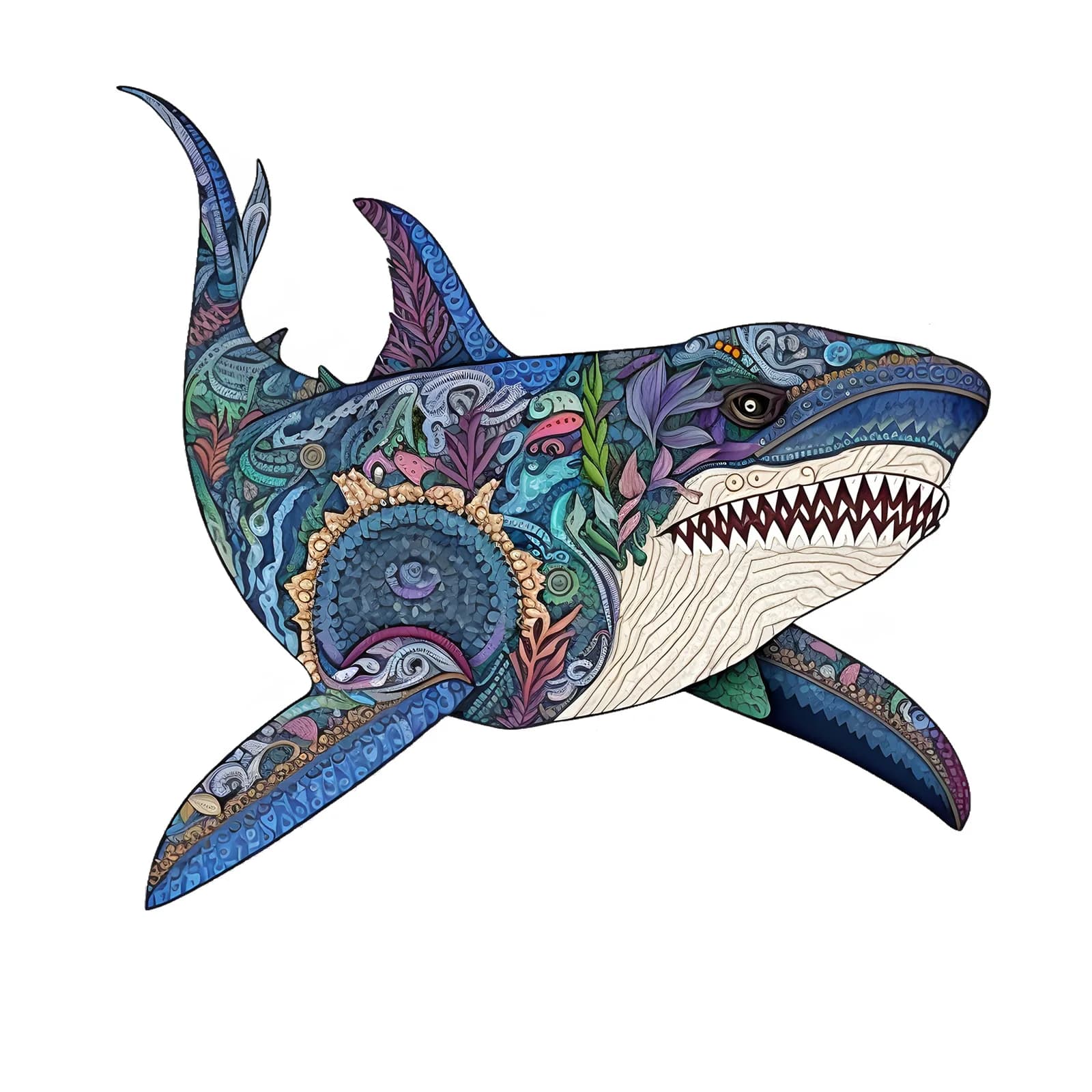 Simpatico puzzle in legno con motivo balena, puzzle in legno a forma di animale irregolare, giocattolo educativo puzzle per adulti, regalo di compleanno