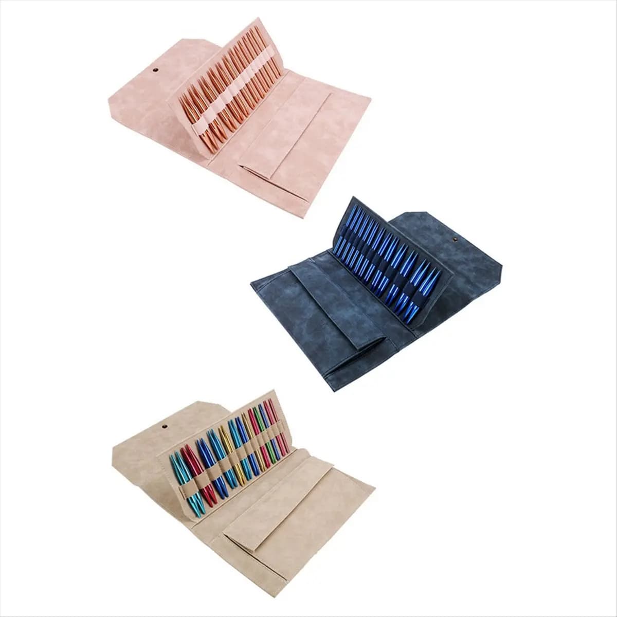 Top Sale Aluminum Interchangeable Sewing Crochet Needles Circular Knitting Needles Set Weaving Yarn Knitting Tools Weave Kit A