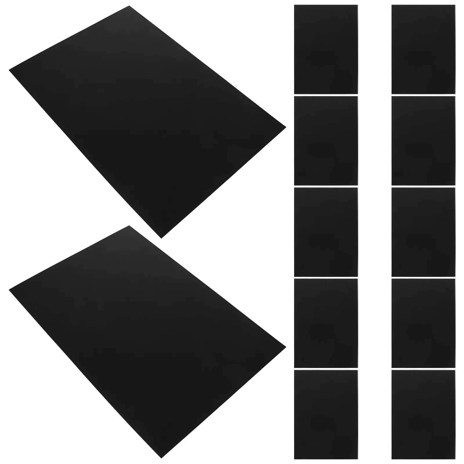 12Pcs Plastic Sheet Matte Frosted Rigid Flame Retardant Board for Luggage Lining Suitcase Insert Hard Support Panel DIY Craft