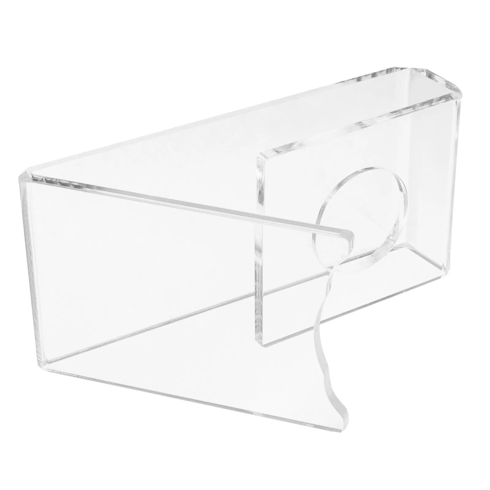 Clear Acrylic Ping Pong Racket Stand Table Tennis Paddle Holder for Display Storage Home Office Study Space Efficient Bat Base