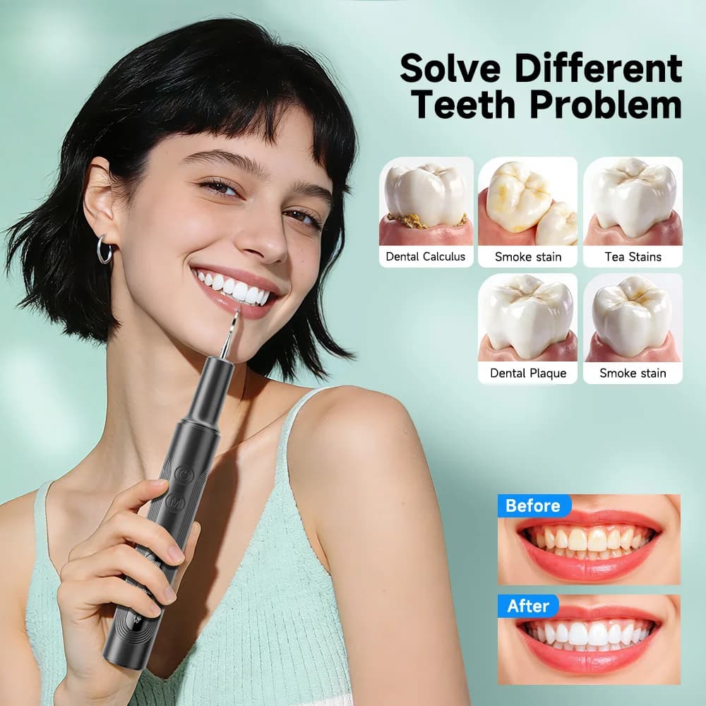 CURVY MOON T8 Ultrasound Portable Electric Toothbrush Professional for Plaque and Tartarus removal, Cleaning Dentale Care teeth