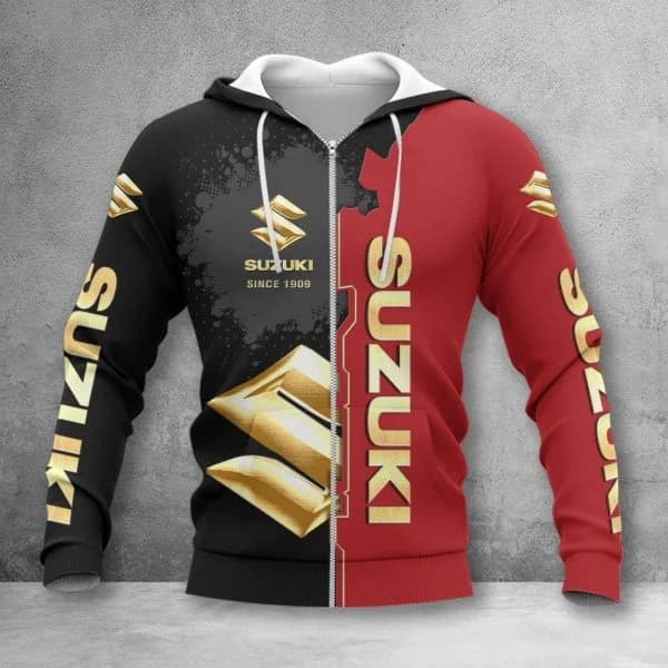 Suzuki 2026 Spring Autumn 3D Printed Hoodies Unisex Hip-Hop Street Fashion Motorcycle Sportswear Casual Comfortable Clothing