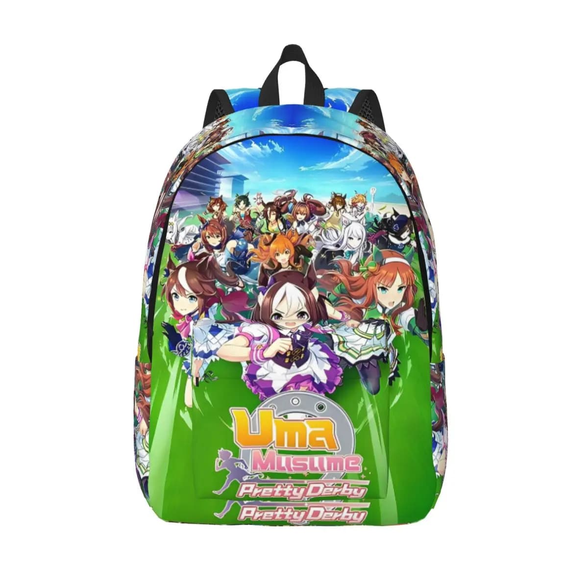 Umamusume Pretty Derby Cool Zaino Durevole Scuola superiore Escursionismo Viaggi Anime Gioco Zaino per uomo Donna Borse di tela universitarie