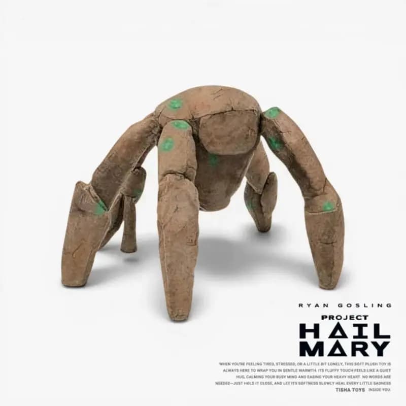New Project Hail Mary Rocky Plush Doll Cute Anime Peripherals Toy Birthday Christmas Giftjw