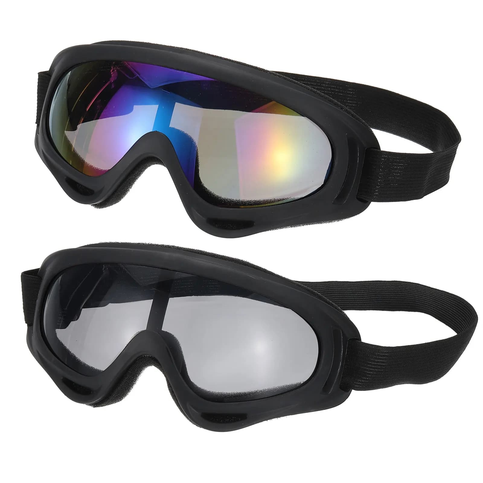 2/3 pezzi occhiali da bici da cross occhiali da moto occhiali da ATV occhiali da sci occhiali da casco da corsa occhiali antivento per immersioni subacquee sci equitazione