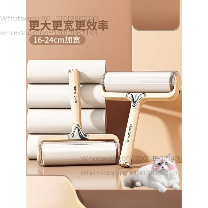 16CM Extra Wide Sticky Lint Roller Set With 7 Refills 420 Sheets Pet Hair Remover Lint Remover Roller For Clothes Carpet Sofa
