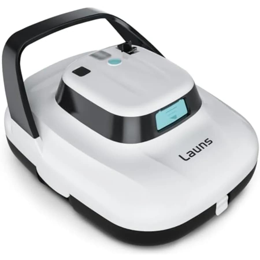 Robot Pulitore Piscina Senza Fili S1 con Doppi Motori e Porte di Aspirazione, Robot Aspiratore Automatico per Piscina con Autonomia fino a 90 Minuti e Funzione di Auto-Parcheggio