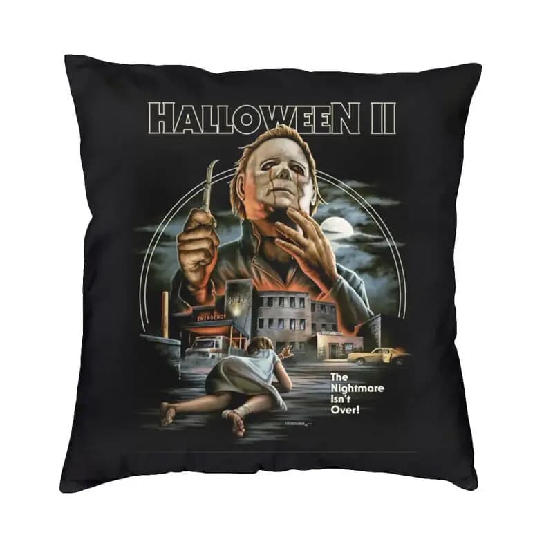 Michael Myers Halloween Horror Movie Square Federation Decorative cushions Sofa cushion Print Front-Retro
