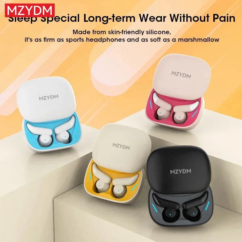 MZYDM C27 Mini Wireless Sleep Headset In Ear Bluetooth Earphones Stereo Sound Earbuds Noise Canceling Headphones with Microphone