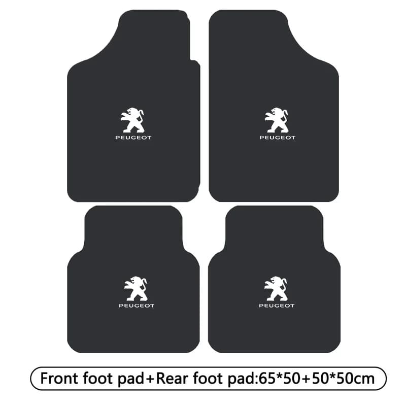 For Peugeot 306 308 3008 407 408 5008 807 New Car Floor Mat,Front & Rear Automotive Carpet Floor Mats Auto Interior Accessories