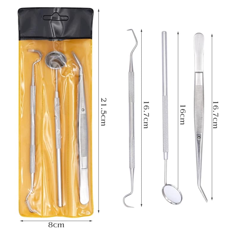 Stainless Steel Dental Tools Set, Tools Designed for Dentists, Speculum Oral, Sonda, Pinze, Oral Care Tools