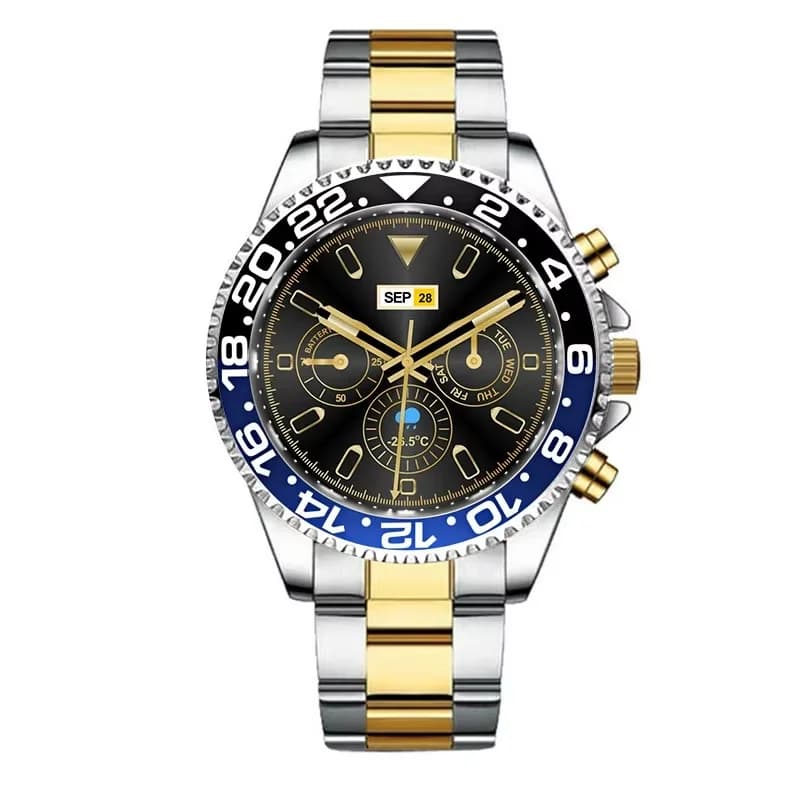 AW12 AW13 Smart Watch for Men Call Bluetooth Display Message Dial Custom Green Submariner Appearance Design Sports LED Night
