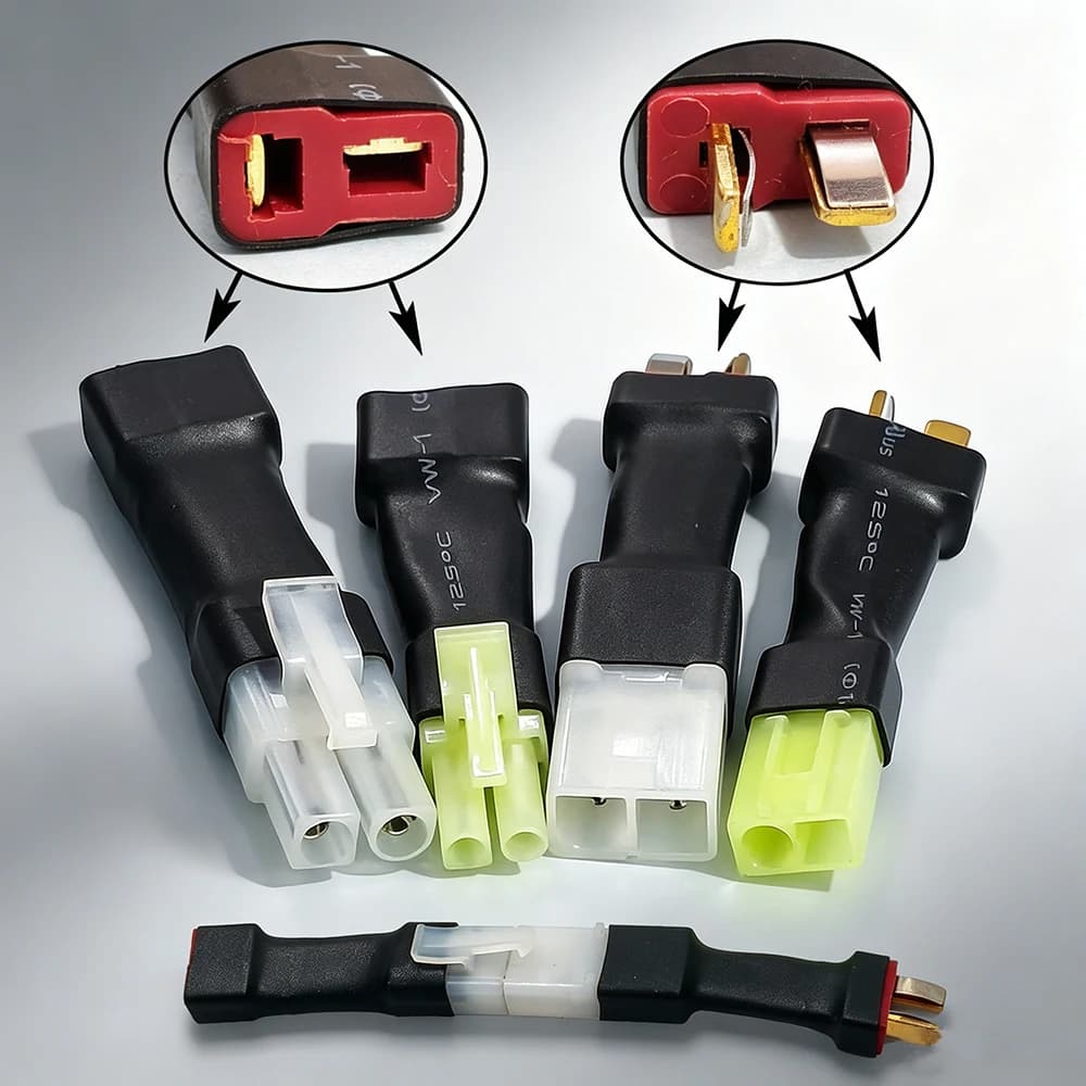 1Pcs T Plug to XT60 XT90 EC5 TRX EC3 T Plug Converter Adapter for RC Drone Car Boat Model Lipo Battery Charging Connector