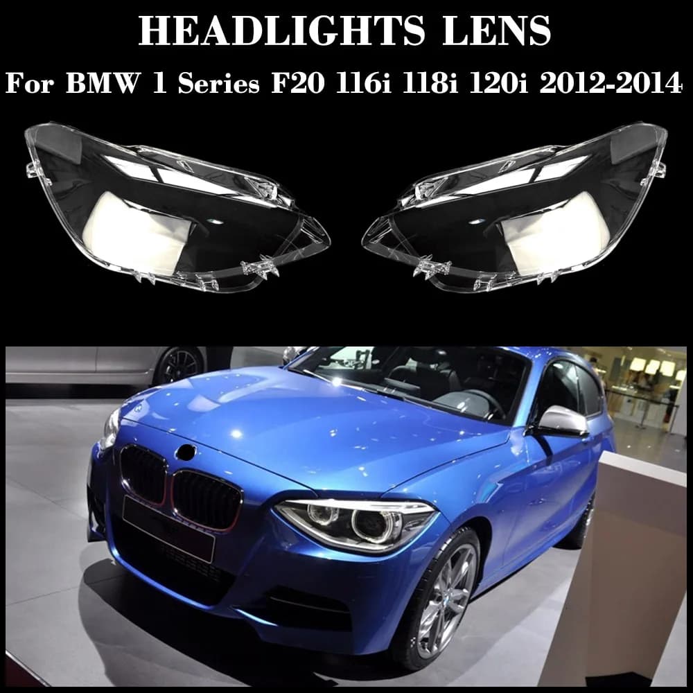 Copertura del faro Paralume Lente della lampada Faro Borsette Plexiglass Parti di ricambio per BMW Serie 1 F20 116i 118i 120i 2012-2014