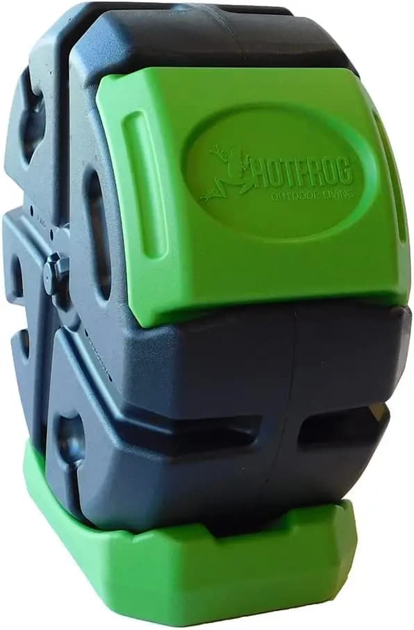 Compostiera Rotante da Esterno - Contenitore da Giardino Girevole da 72 Litri, Facile da Usare e Durevole per un Compostaggio Efficiente