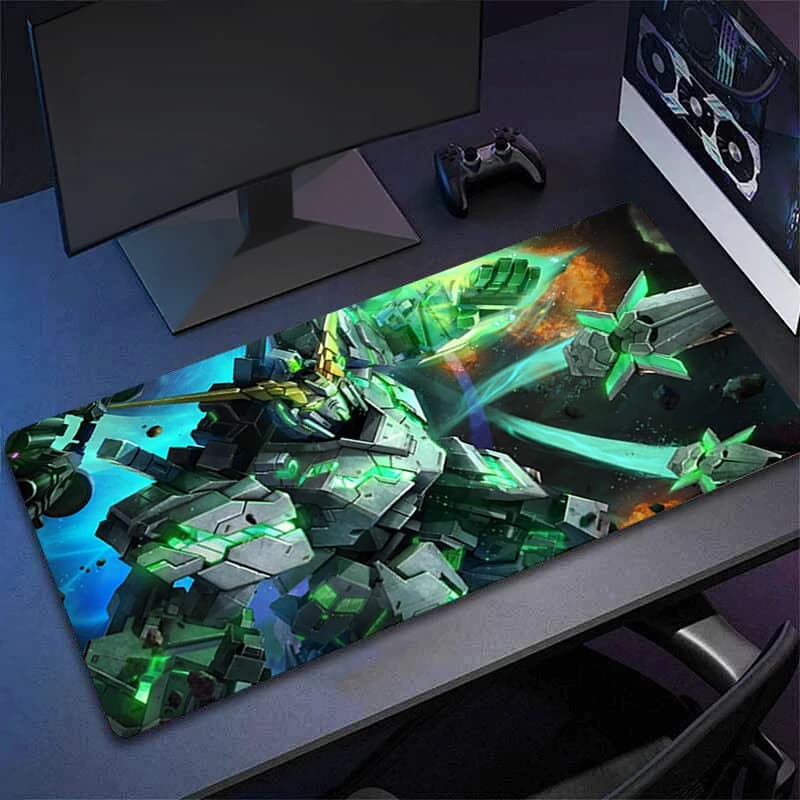 Mouse Pad Anime Gamer Gaming Accessories Varmilo Mobile Suit Gundam Keyboard PC Computer Desk Mat XXL Carpet Mousepad