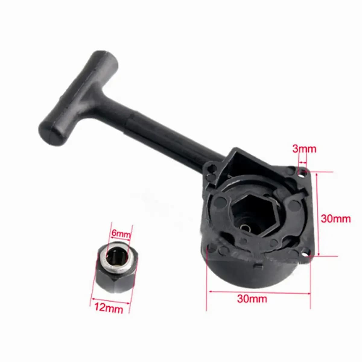 Kit di avviamento a strappo per avviamento a strappo per RC 1/10 R025 R020 HSP.18 RC Nitro Vertex VX Motore per accessori per auto RC - Staffa giocattolo