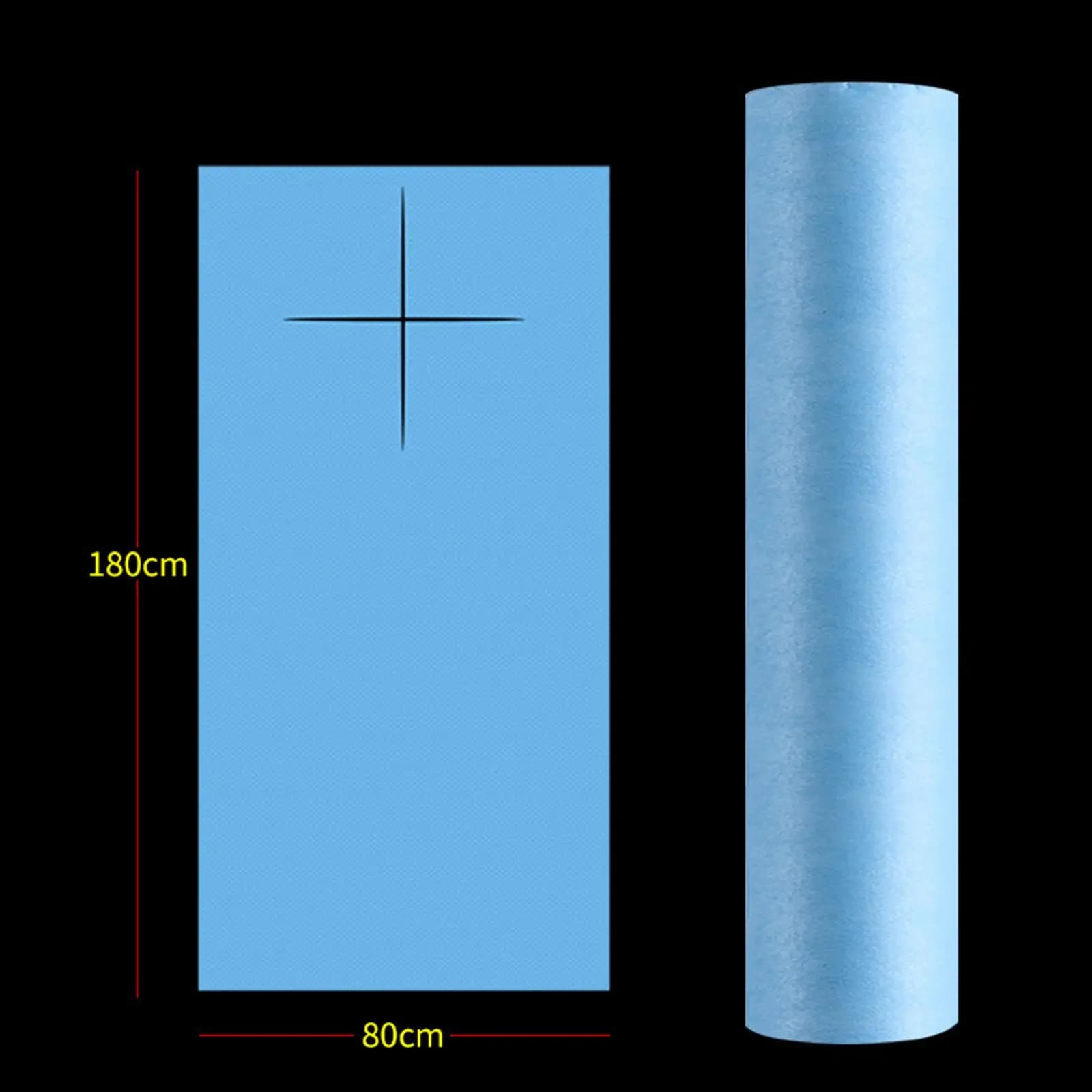 Rotolo da 45 Pezzi di Lenzuola Monouso, Coperture per Lettini da Massaggio, in Tessuto Non Tessuto per Lettini SPA