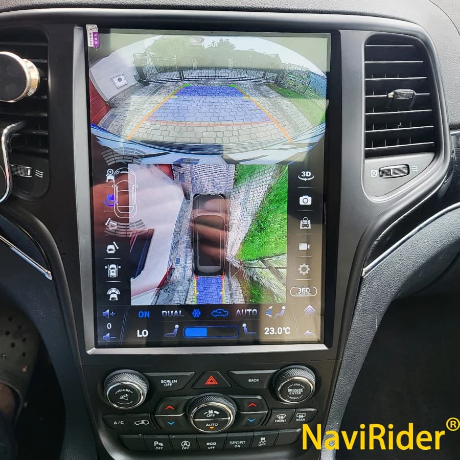 12.8 Inch Android 15 Auto Touch Screen Car Stereo CarPlay For Jeep Grand Cherokee 2013-2018 Multimedia Player GPS Navigation