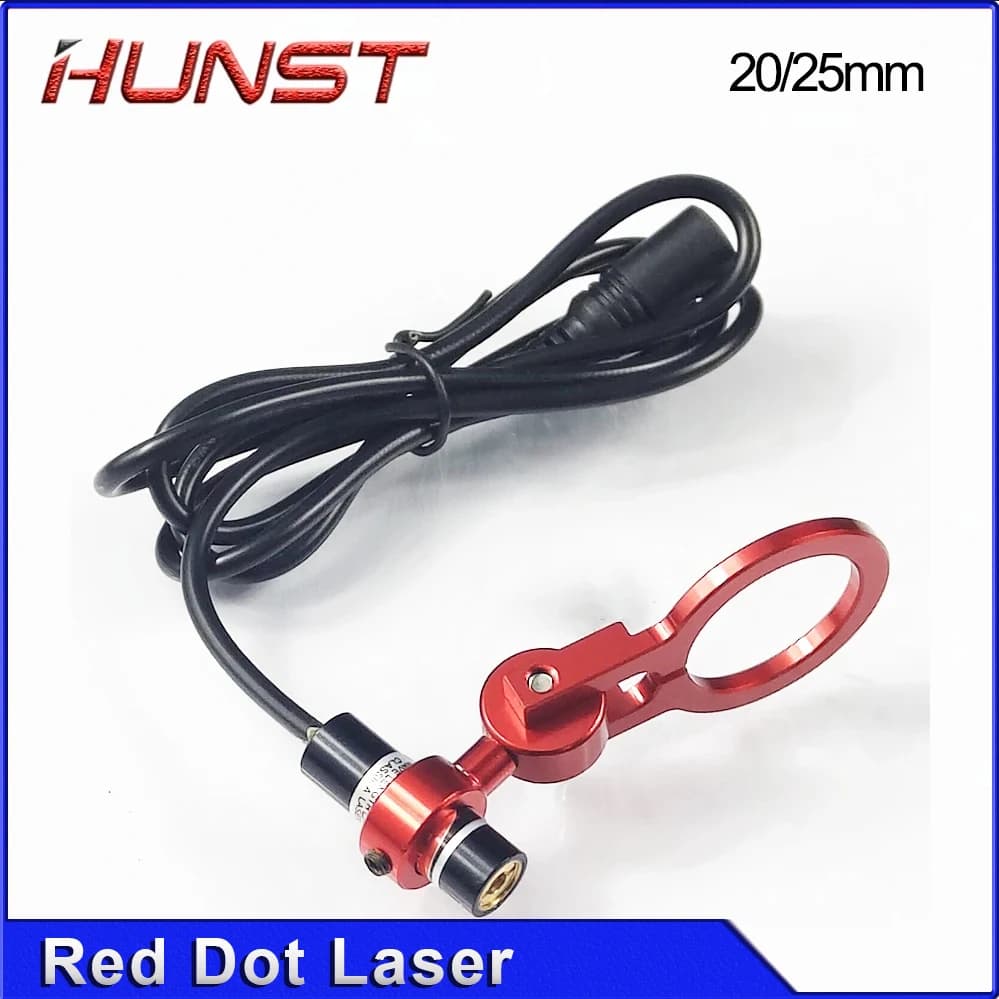 HUNST Dia: 20/25mm Set of media for red points DC 5V device positioning module for Laser Co2 engraving head