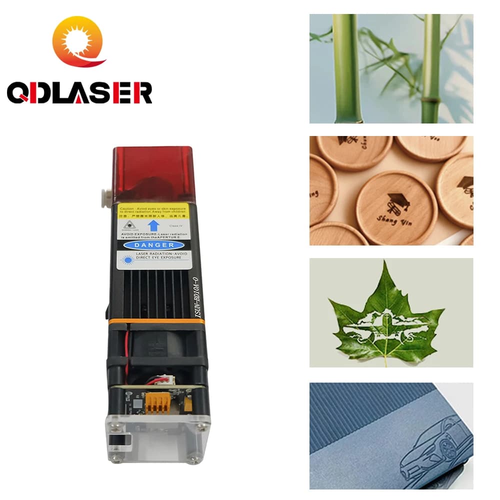 High Power Blue Laser Module 5/10/40W Laser Head Fixed Focus for Laser Engraver CNC Cutting Machine Wood Acrylic Engraving Tool
