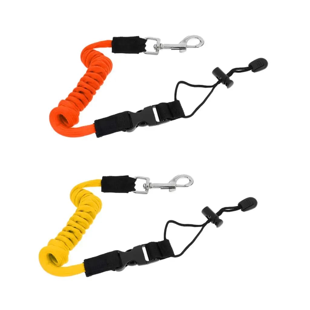 Corda di Sicurezza per Pagaia da Kayak in TPU, Laccetto Avvolgibile per Canna da Pesca, Accessori di Sicurezza per Kayak, Canoa e Barca