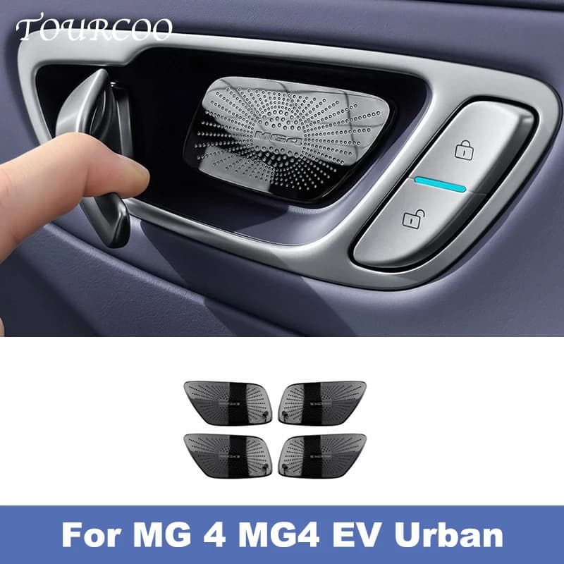 For MG 4 MG4 EV Urban 2026 Car Inner Door Bowl Stickers Stainless Steel Door Handle Decoration Trim Accessories