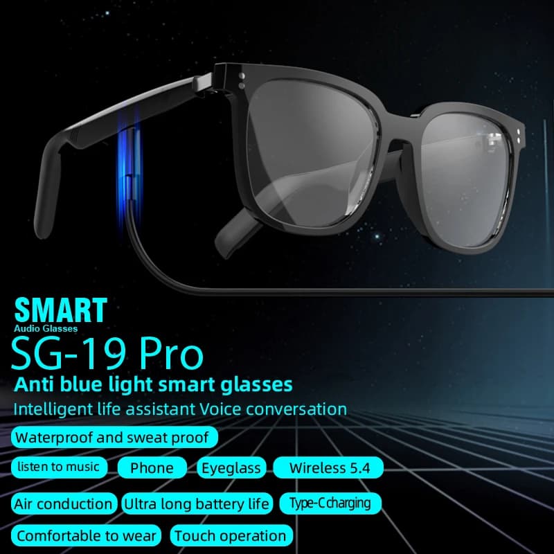 Ciclismo Bluetooth Smart Glasses Tecnologia Chiamata audio Cuffie remote Occhiali da sole Sport Guida Musica Auricolari Cuffie Pk F06