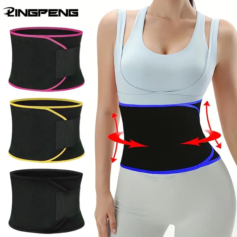 Women Sports Sweat Bust Waist Support Belt Shape Running Waist Abdominal Training Belts Sauna Suits Gym Waist Protection