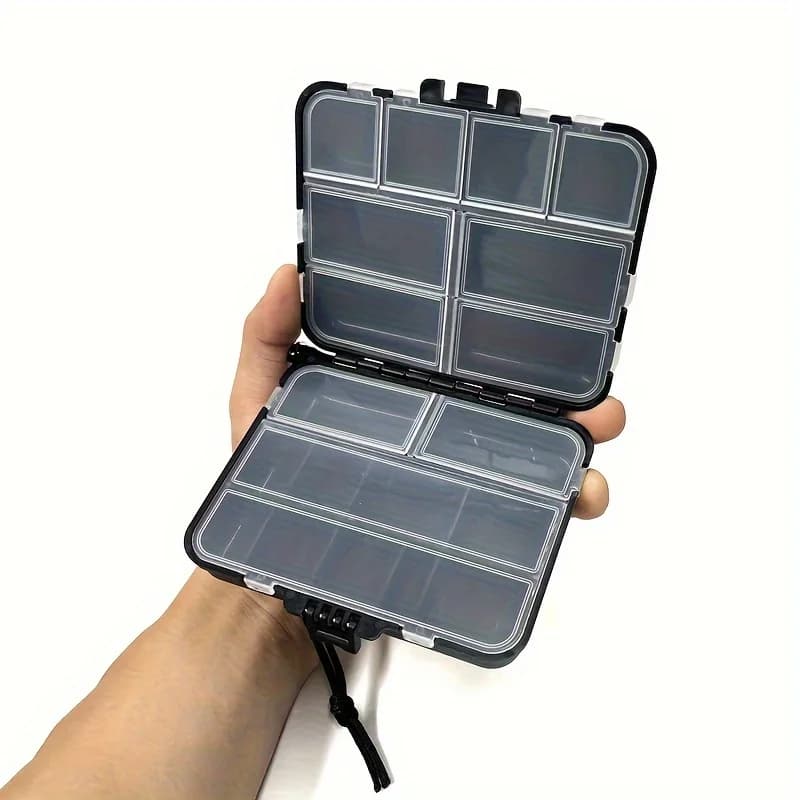 1 Pezzo Scatola Porta Esche da Pesca, Contenitore in Plastica per Attrezzatura da Pesca a Mosca, Accessori da Pesca