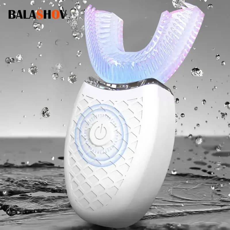U-shaped smart electric toothbrush automatic sonic cleaning 360-degree USB charger Waterproof toothbrush